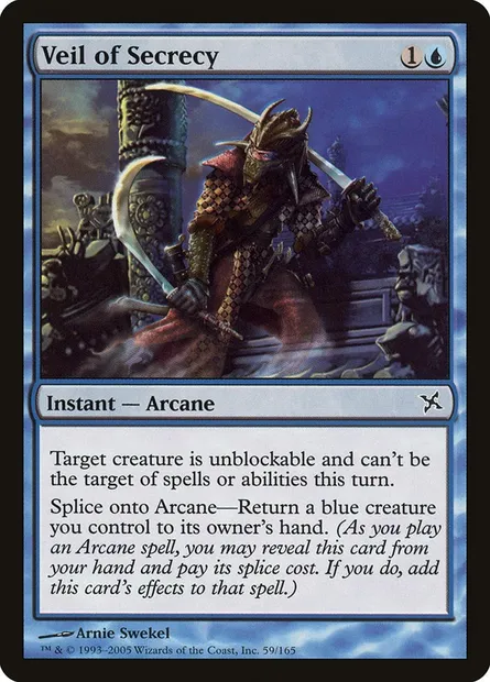 Voile de mystère, carte Magic BOK 59 — extension Traîtres de Kamigawa