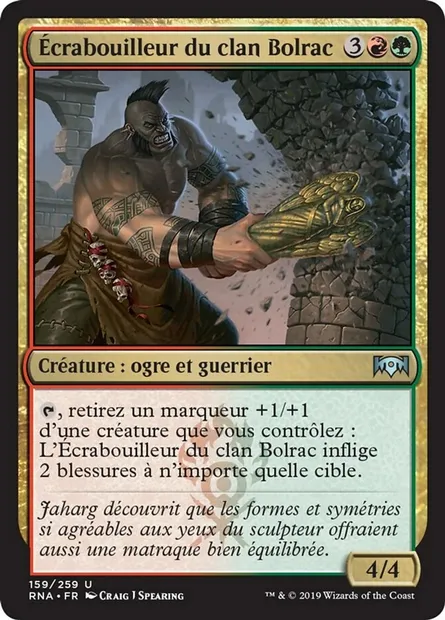 Écrabouilleur du clan Bolrac, carte Magic RNA 159 — extension L'allégeance de Ravnica