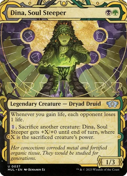 Dina, Soul Steeper, Magic card MUL 37 — Multiverse Legends set