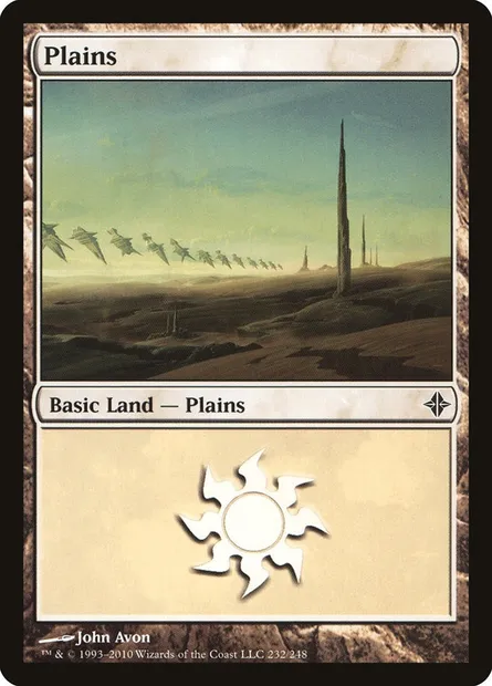 Plains, Magic card ROE 232 — Rise of the Eldrazi set