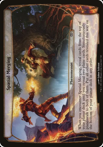 Spatial Merging, Magic card OPC2 7 — Planechase 2012 Planes set
