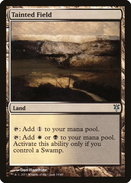 Champ souillé, carte Magic DDK 34 — extension Duel Decks: Sorin vs. Tibalt
