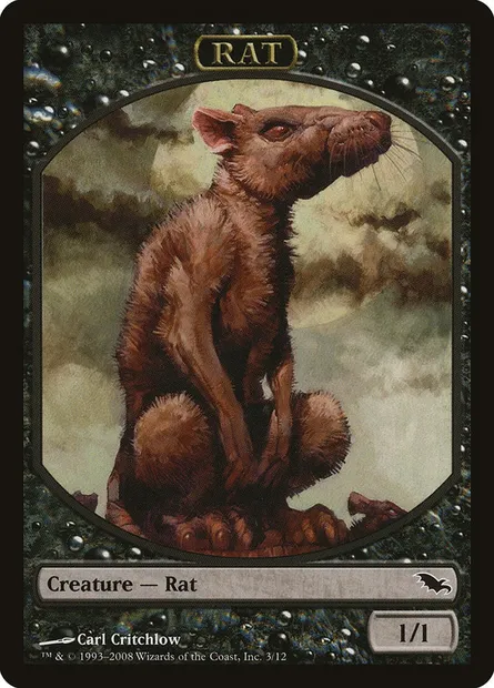 Rat, carte Magic TSHM 3 — extension Shadowmoor Tokens