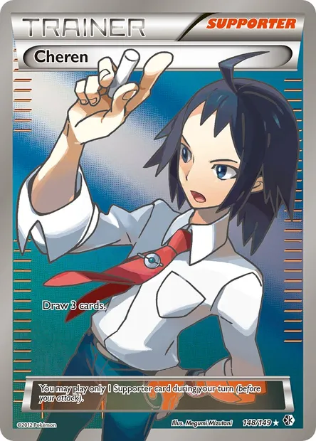 Cheren, Pokémon card BCR 148 — Boundaries Crossed set
