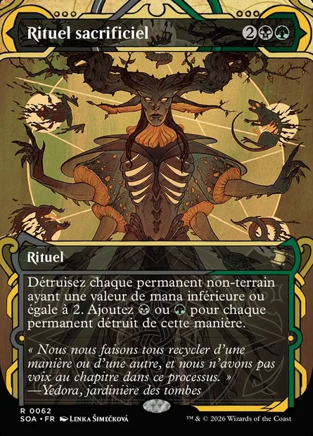 Rituel sacrificiel, carte Magic SOA 62 — extension Secrets of Strixhaven Mystical Archive