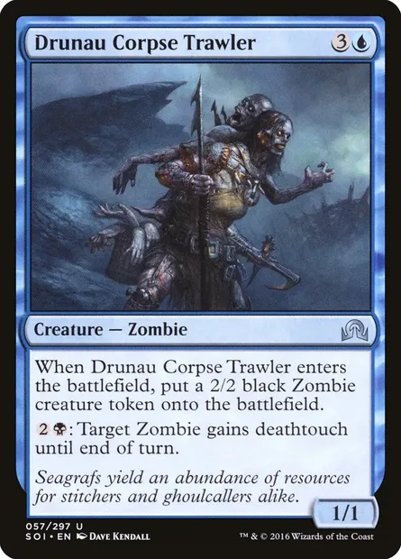 Drunau Corpse Trawler, Magic card SOI 57 — Shadows over Innistrad set