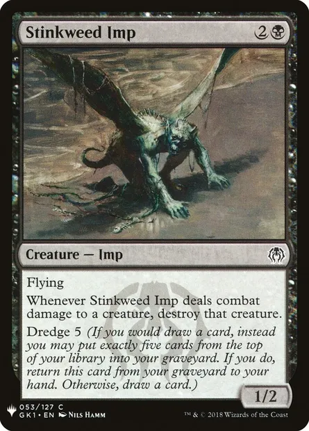 Stinkweed Imp, Magic card PLST GK1-53 — The List set