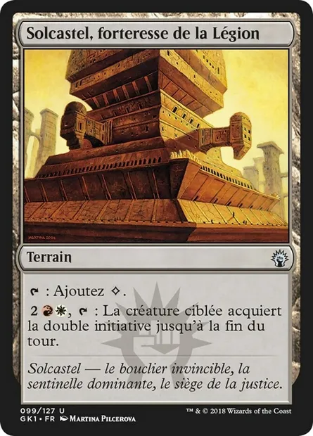 Solcastel, forteresse de la Légion, carte Magic GK1 99 — extension GRN Guild Kit