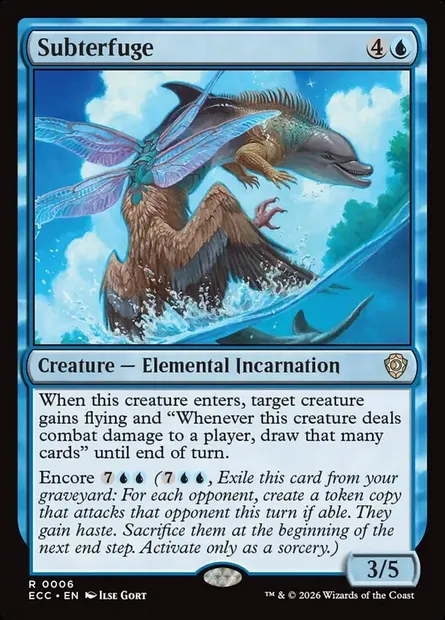 Subterfuge, Magic card ECC 6 — Lorwyn Eclipsed Commander set