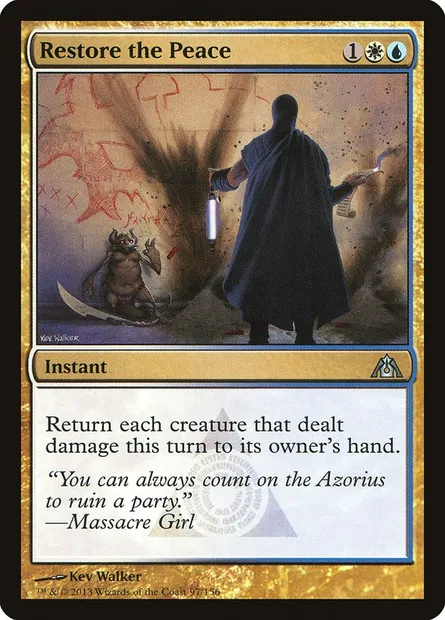 Restore the Peace, Magic card DGM 97 — Dragon's Maze set