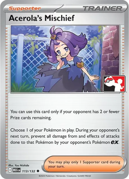 Acerola's Mischief, Pokémon card PPS 113-4 — Play! Pokémon Prize Pack Series set