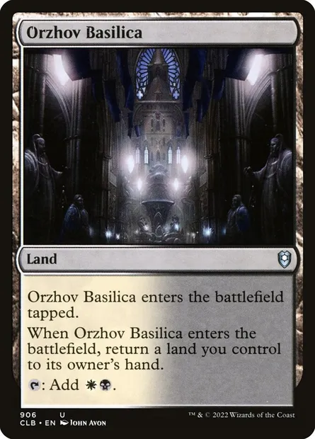 Orzhov Basilica, Magic card CLB 906 — Commander Legends: Battle for Baldur's Gate set