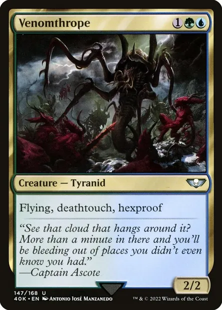 Venomthrope, Magic card 40K 147 — Warhammer 40,000 Commander set