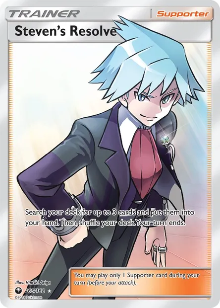 Steven’s Resolve, Pokémon card CES 165 — Celestial Storm set