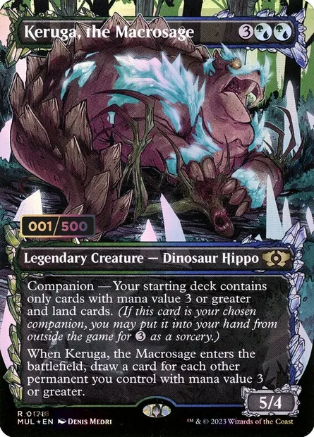 Keruga, the Macrosage, Magic card MUL 178z — Multiverse Legends set