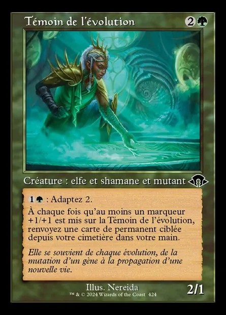 Témoin de l'évolution, carte Magic MH3 424 — extension Modern Horizons 3