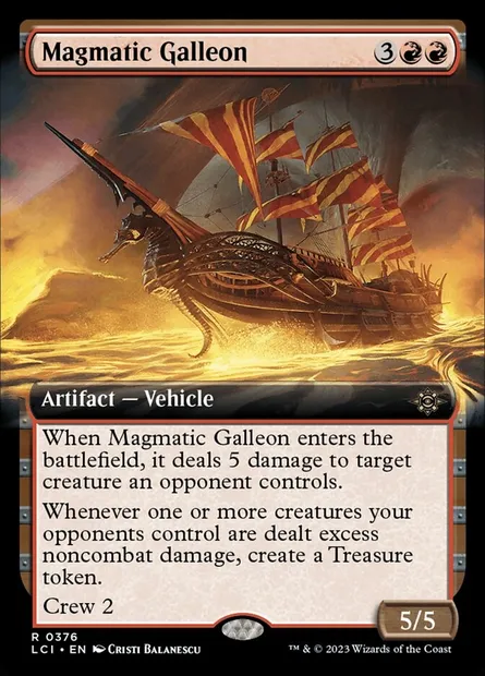 Magmatic Galleon, Magic card LCI 376 — The Lost Caverns of Ixalan set