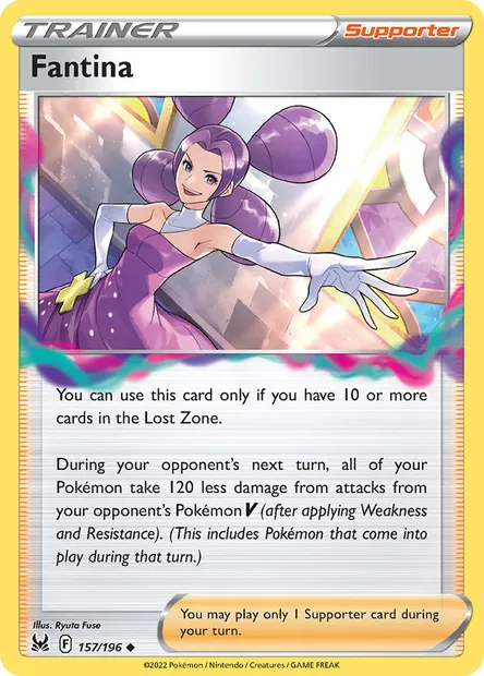 Fantina, Pokémon card LOR 157 — Lost Origin set