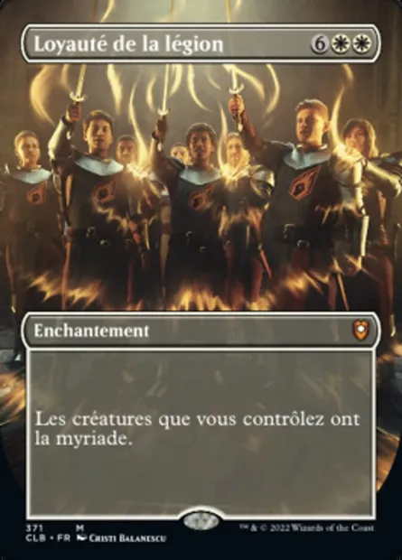 Loyauté de la légion, carte Magic CLB 371 — extension Commander Légendes : la bataille de la Porte de Baldur
