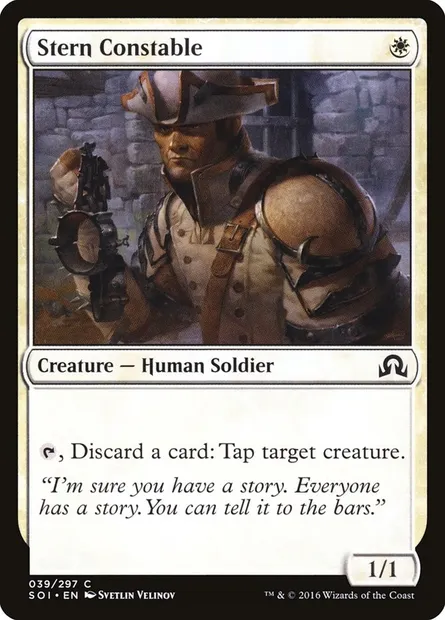 Stern Constable, Magic card SOI 39 — Shadows over Innistrad set