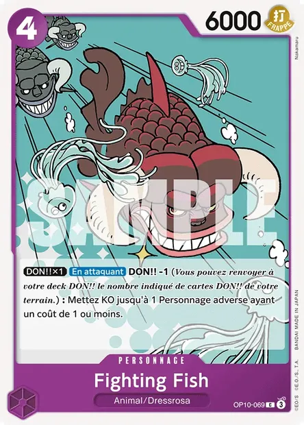 Fighting Fish, carte One Piece OP10-069 — extension SANG ROYAL