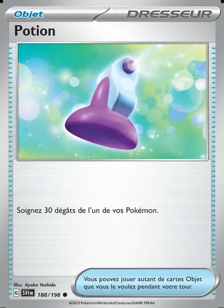 Potion, carte Pokémon SVI 188 — extension Écarlate et Violet