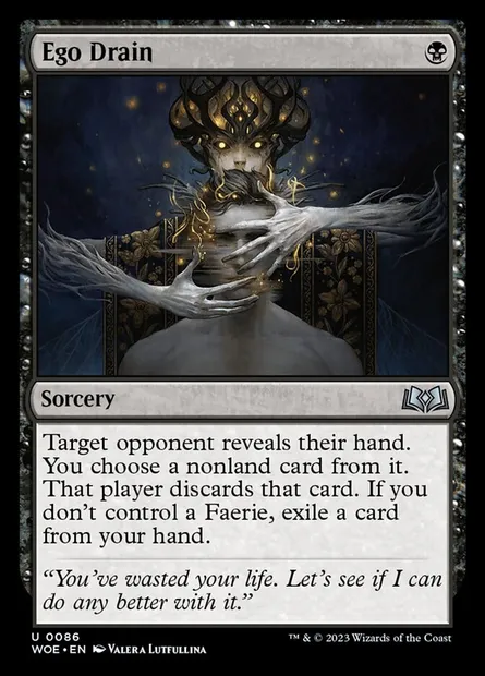 Ego Drain, Magic card WOE 86 — Wilds of Eldraine set