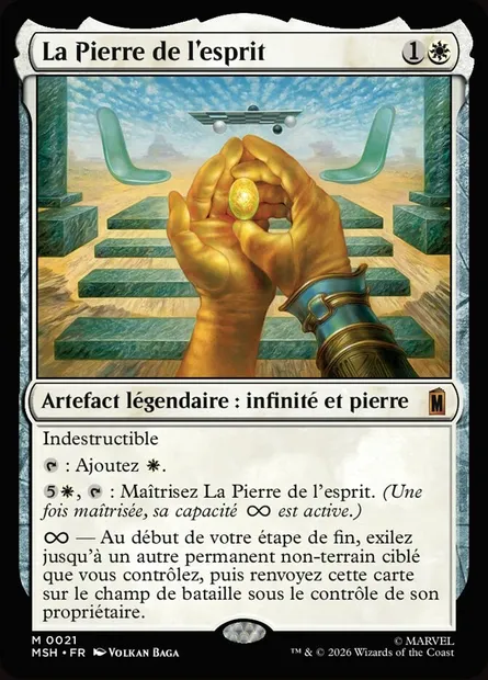 La Pierre de l'esprit, carte Magic MSH 21 — extension Marvel Super Heroes
