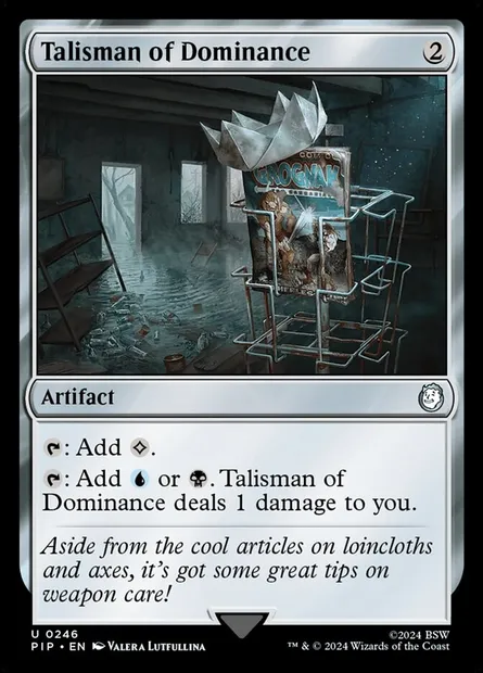 Talisman of Dominance, Magic card PIP 246 — Fallout set