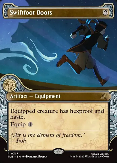Swiftfoot Boots, Magic card TLE 317 — Avatar: The Last Airbender Eternal set