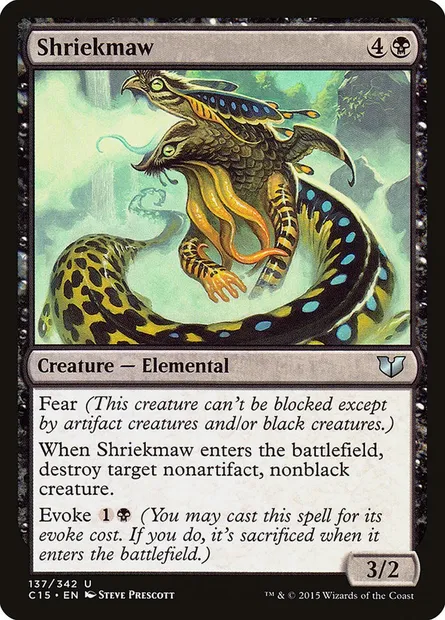 Shriekmaw, Magic card C15 137 — Commander 2015 set