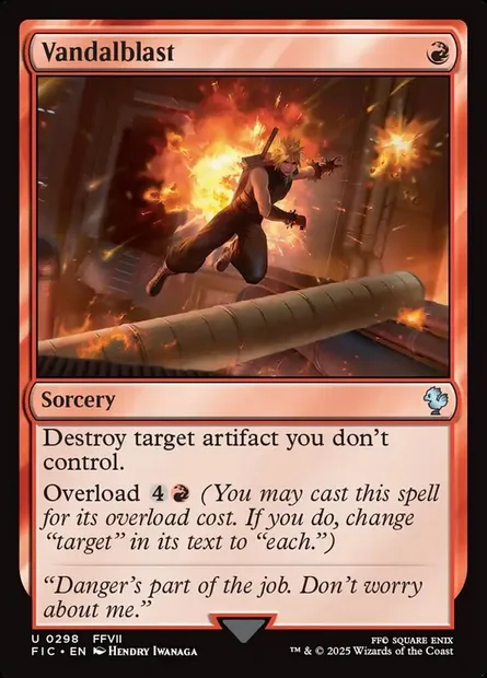 Vandalblast, Magic card FIC 298 — Final Fantasy Commander set