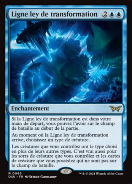 Ligne ley de transformation, carte Magic DSK 63 — extension Duskmourn: House of Horror
