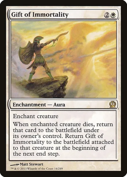Gift of Immortality, Magic card THS 14 — Theros set