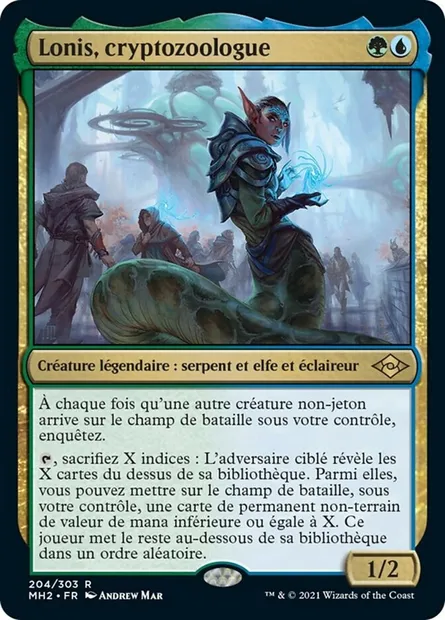 Lonis, cryptozoologue, carte Magic MH2 204 — extension Horizons du Modern 2