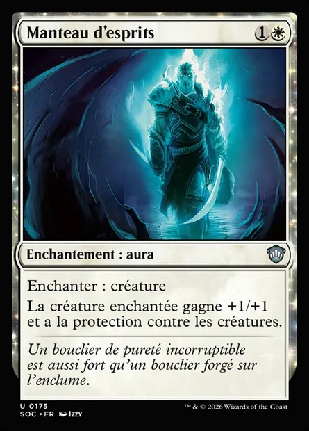 Manteau d'esprits, carte Magic SOC 175 — extension Secrets of Strixhaven Commander