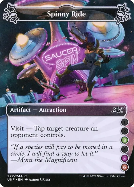 Spinny Ride, carte Magic UNF 227e — extension Unfinity