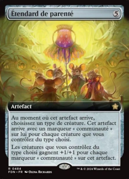 Étendard de parenté, carte Magic FDN 484 — extension Foundations