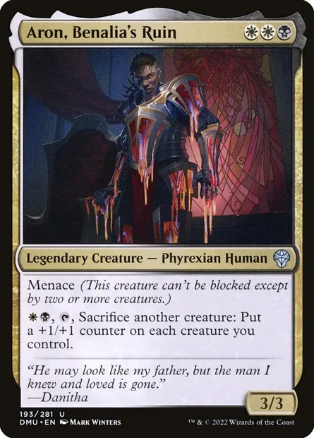 Aron, Benalia's Ruin, Magic card DMU 193 — Dominaria United set