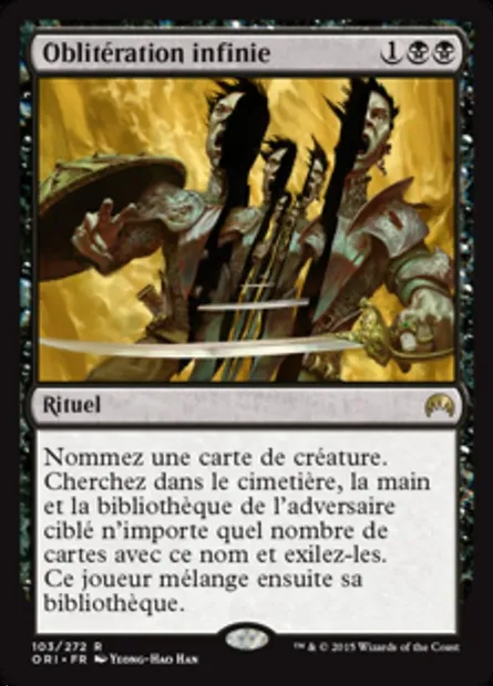 Oblitération infinie, carte Magic ORI 103 — extension Magic Origines