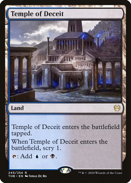 Temple of Deceit, Magic card THB 245 — Theros Beyond Death set