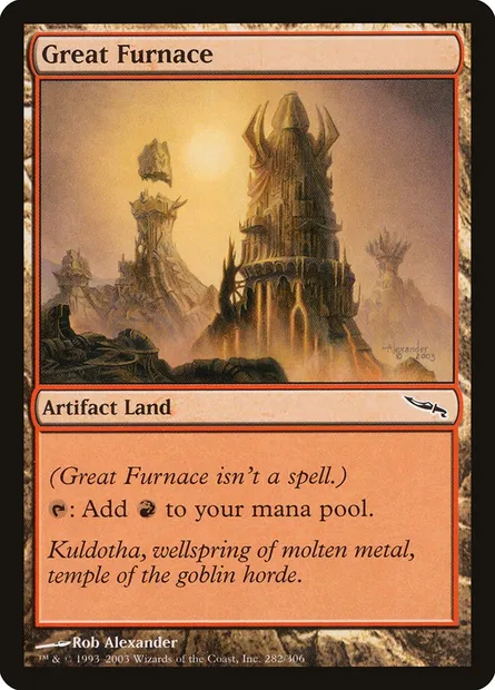 Great Furnace, Magic card MRD 282 — Mirrodin set