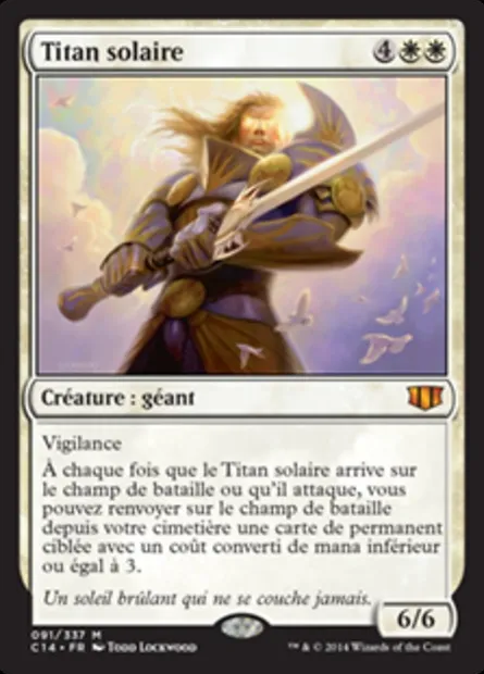 Titan solaire, carte Magic C14 91 — extension Commander 2014
