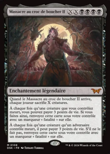 Massacre au croc de boucher II, carte Magic DSK 108 — extension Duskmourn: House of Horror