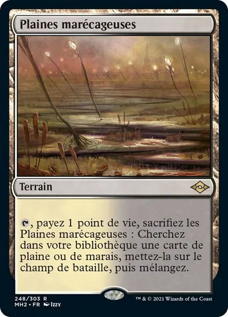 Plaines marécageuses, carte Magic MH2 248 — extension Horizons du Modern 2