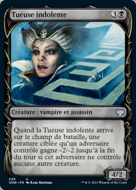 Tueuse indolente, carte Magic VOW 296 — extension Innistrad : noce écarlate
