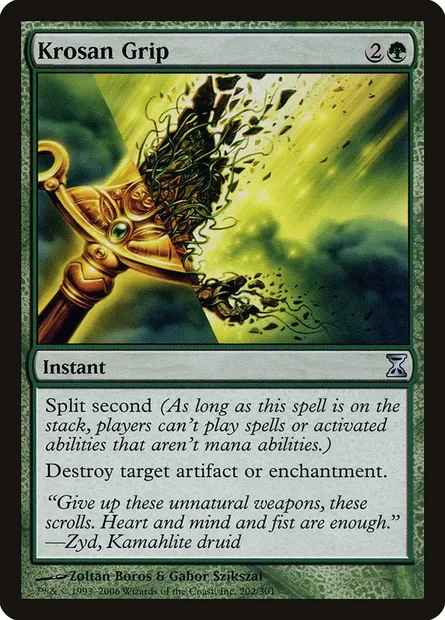 Krosan Grip, Magic card TSP 202 — Time Spiral set