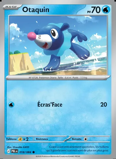 Otaquin, carte Pokémon PBL 018 — extension Nuit Noire