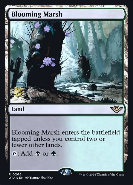 Marécage bourgeonnant, carte Magic POTJ 266s — extension Outlaws of Thunder Junction Promos