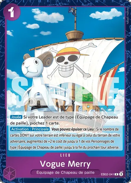 Vogue Merry, carte One Piece EB02-041 — extension Anime 25th Collection